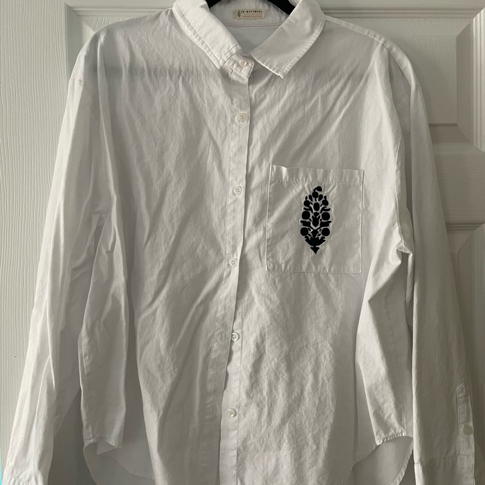 Free people movement button down shirt